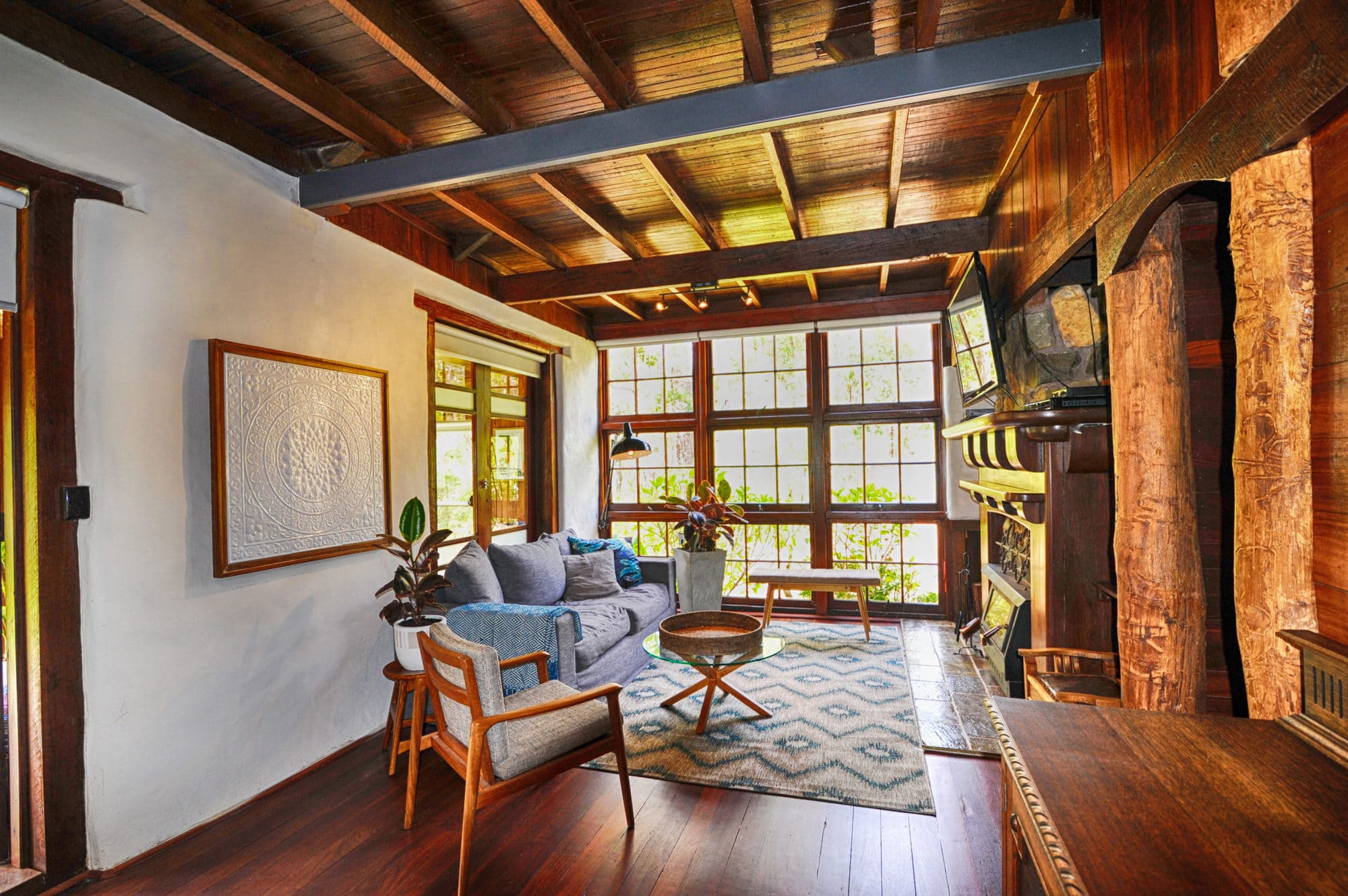 lounge fire place