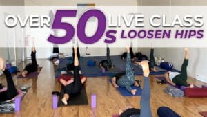 70 Minute Llive Recording Yoga Class for Beginners over 50