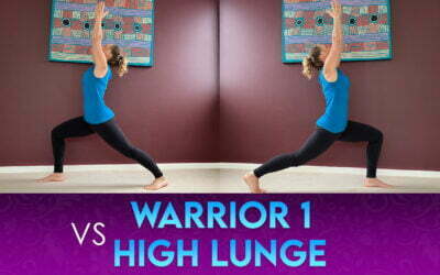 Warrior 1 vs High Lunge